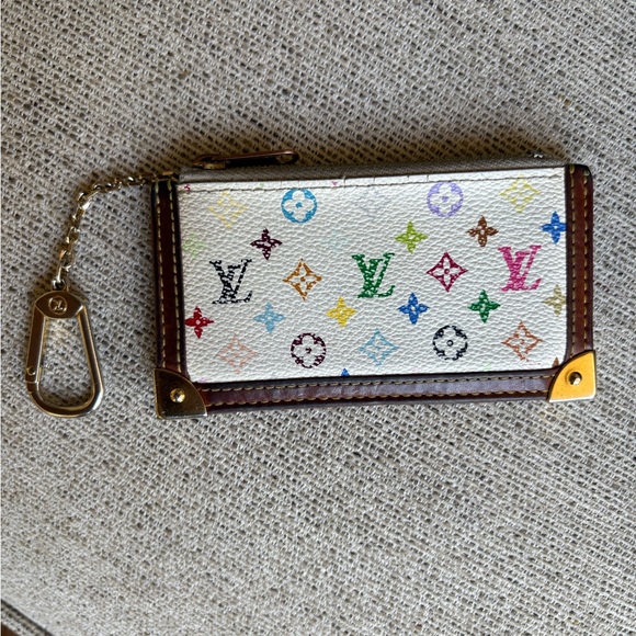 Louis Vuitton White and Brown Key & Card Holder 🤍🖤🧡🤎💛❤️💙 - Picture 2 of 7